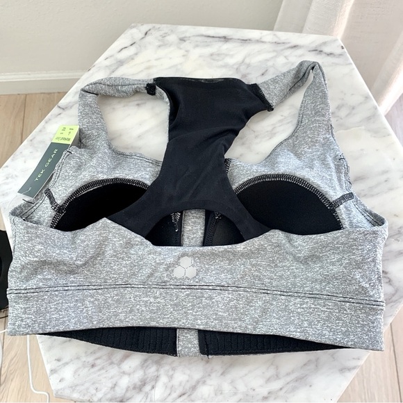 TEK GEAR Front Close Racer Back Sports Bra Heather Grey S - Picture 5 of 8
